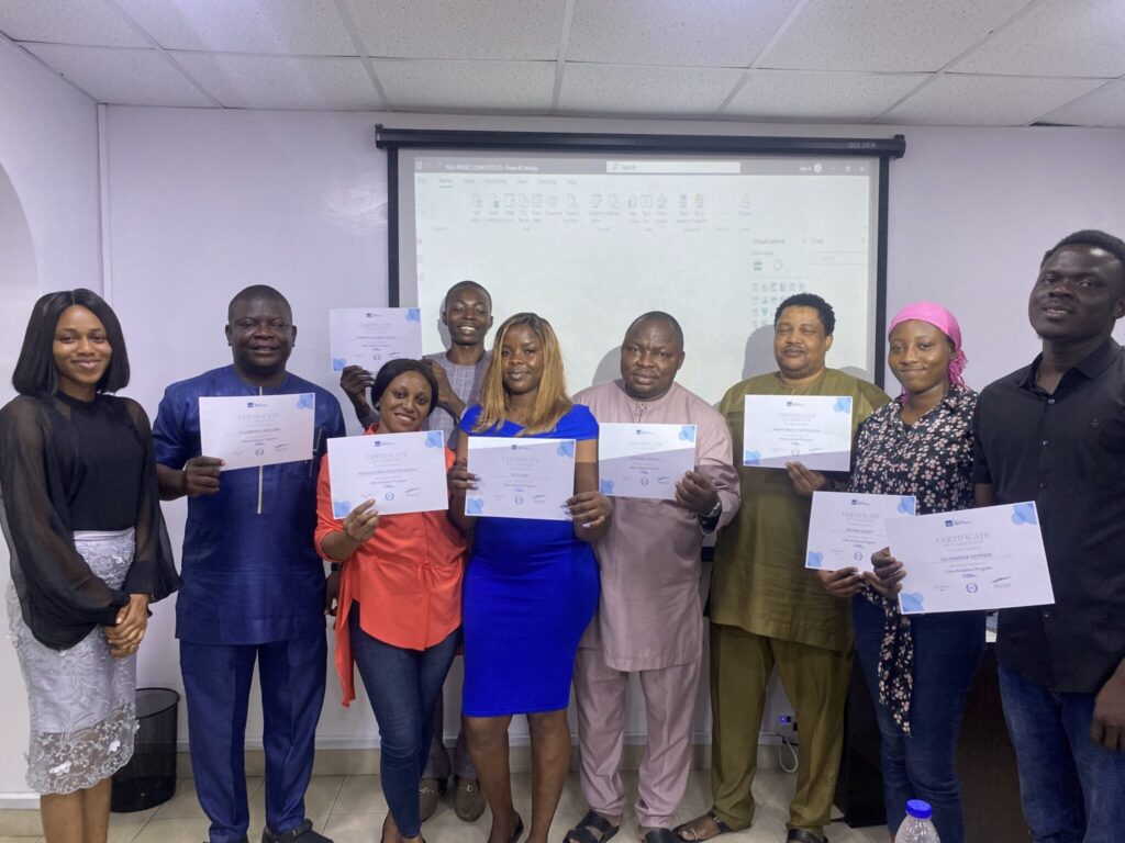 A class of students trained on digital skills at WDC 